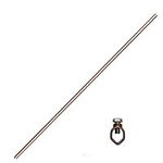 4ft Ground Rod Kit - 5/8'' Bonded Electrical Copper Grounding Rod with Bronze Clamp UL Listed,Great for Fence Lightning Strike Electrode Earthing Rod, Swimming Pool Ground Rod