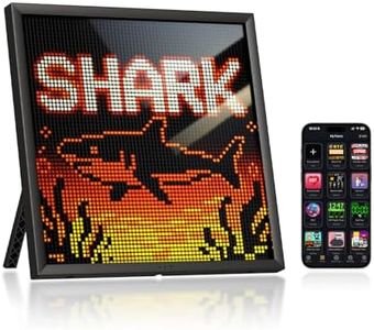 Divoom Pixoo 64 Dual-Band WiFi 64x64 Pixel Art Display, Gaming Desk Decor