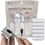 Watch Your Mouth Baby Proof Cord Cover | Award-Winning USB Charger Cover for Baby Proofing Cords | BPA & Phthalate-Free Charger Cover Protector | Electrical Safety Baby Products, (6-Pack, White)