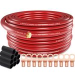 4 Gauge Wire Copper Clad Aluminum CCA 50FT- Primary Automotive Wire,Car Amplifier Power & Ground Cable,Battery Cable for Car Audio Speaker,Solar, Auto, RV Trailer Amp Wiring kit