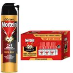 Mortein 2 in 1 Mosquito Killer & Cockroach Killer Spray - 400ml + 45ml x 6 (Buy 4 Get 2 Free), SmartPlus Mosquito Repellent Refill