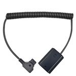 LSYRIA D tap to NP FZ100 Dummy Battery Coiled Power Cable Suitable for Sony A6600 A7III A7RIII A7SIII A7RV A7RM5 A7RM4 A9 II A7RIV A7IV A1 A7C FX3 Camera, 40inch