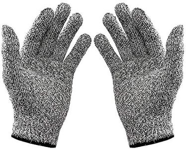 Ubei 5-Level Cut Resistant Gloves Food Grade Safety Cutting Gloves for Kitchen Cut Vegetables Kill Fish Slaughter Skid 1Pair (Medium)