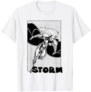 Marvel X-Men Storm Trippy Lines Retro Poster T-Shirt