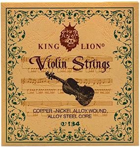 Fansjoy Jeu de Cordes Violon(G-D-A-E), Noyau en Acier Cordes de Violon Universelles pour Violons 4/4, 3/4, 1/2, 1/4