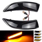 Pulchra 1 Pair Dynamic Turn Signal Light Rearview Mirror Turn Signal Light LED Turn Singal Light For Ford Fiesta MK7 B-Max Replacement