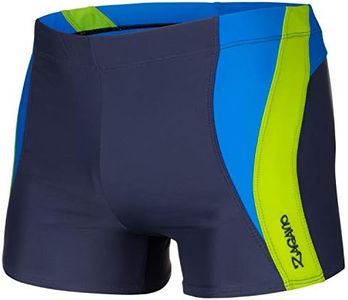 Zagano, costume da bagno/nuoto, da uomo, 2376 blu/verde L