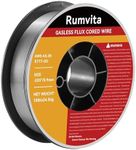 Flux Core Welding Wire .035, E71T-GS 035" -Diameter Flux Core Mig Wire,10-Pound Strong ABS Plastic Spool with Low Splatter Welding Wire