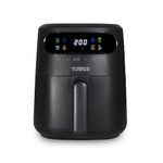 Tower, T17125, Vortx 3L Air Fryer with Colour Digital Display, Digital Control Panel & 7 One-Touch Pre-sets, 1300W, Black