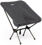 Vango Micro Steel Camping Chair, Strong, Foldable to Compact Size, Lightweight at 1.5kg, Garden Chair Perfect for Festivals, Campers, Fishing, Walkers (India Ink)