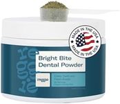 Reggie Bright Bite Dental Powder for Dogs | Reduces Bad Breath, Plaque, Tartar | Made in The USA, Organic, Vet-Approved, Ideal for All Ages & Breeds - 60 Scoops