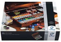Van Gogh Oil colour wooden box Superior | 32 x 20 ml tubes, 2 x 60 ml tubes + accessories