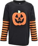 Unique Baby Toddler Unisex Halloween Pumpkin Shirt (2t)