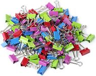 Mr. Pen- Colored Binder Clips, 0.75”, 100 Pack, Small Binder Clips, Mini Binder Clips, Small Binder Clips 3/4 inch, Clips Office Supplies, Binder Clips Small Size, Colorful Binder Clips