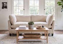 Iroomy Modular Sectional Sofa, Oversized Chenille Cloud Couch, Deep Comfy Seat, 2-Seater Sofas Couches for Living Room, Beige, High Feet