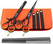 Candure Hairdressing Cutting Scissors Barber and Thinning Salon Shears Set 5.5 inch