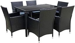 Gardeon Outdoor Dining Set 7pcs Rat