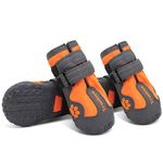 MOKCCI Truelove Dog Boots Waterproof Dog Shoes with Reflective Straps for Small Medium Large Dog