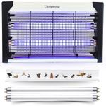 Ubrighty Insect Killer Machine-with 2 Extra Blue UV Tubes Electric Fly Catcher Machine Makhi Flies Killer Trapper-Bug Zapper for Home Kitchen House Bedroom Mosquito lamp Indoor Restaurants (W20)
