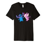 Disney Stitch and Angel Valentine s Day Kisses Premium T-Shirt