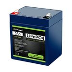 ExpertPower 12V 5Ah Lithium LiFePO4 Deep Cycle Rechargeable Battery | 2500-7000 Life Cycles & 10-Year Lifetime | Built-in BMS | Perfect for RV, Solar, Marine, Overland, Off-Grid Applications