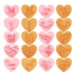 Heart Cookie Cutter Set, 10 Pieces Mini Valentine Cookie Cutter Stamp Plastic Biscuit Pastry Cutters for Valentine's Day Baking Birthday Cake Decor