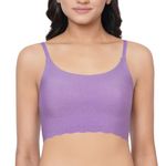 Wacoal Gococi Padded Non-Wired Full Coverage Seamless T-Shirt Bra - Purple (L, Purple)