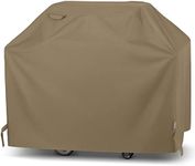 UNICOOK Barbecue Gas Grill Cover 65 Inch, Waterproof BBQ Cover with Seam Taped, Rip and Fade Resistant, Fits Most Brands Gas Grills, 65" W x 24" D x 44" H, Neutral Taupe