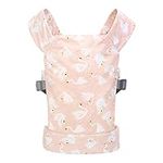 Baby Doll Carrier for Kids, Front and Back Carrying with Adjustable Straps for Girls, Stuffed Toy Carrier Doll Accessories for Kids, 100% Cotton