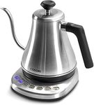 COSORI Electric Gooseneck Kettle with 5 Variable Presets, Pour Over Coffee Kettle & Tea Kettle, 100% Stainless Steel Inner Lid & Bottom, 1200 Watt Quick Heating, 0.8L, Silver, 12*7.7*9.5 (CO108-NK)