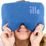 illo Wearable Pillow Sleep Mask | Soft Mulberry Silk Blackout Sleeping & Napping Eye Mask | Best for Home Bed, Work, Camping, Airplane, Side Sleeper | Reversible as Travel Neck Pillow | Women & Men