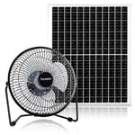 8" Solar Powered Fan for Outdoor Chicken Coop, Small Greenhouse, Dog House Cooling or Air Circulation, 20W Solar Panel with 2 Speeds, Adjustable Tilt