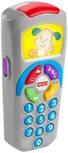 Fisher-Price Ríe y Aprende Mando a Distancia Perrito, Juguete electrónico de Aprendizaje para bebé +6 Meses, versión español (DLD35)