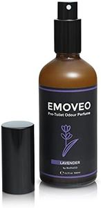 EMOVEO Pre Poo Before You go Toilet Spray for Poop 100ml. An eco-Friendly Toilet Scent freshener and Poop Spray for Toilet to use as a Bathroom Spray Odor Eliminator and mask unwanted Odors (Lavender)