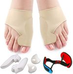 ELECDON Bunion Corrector, Bunion Relief Protector Sleeves Kit, Treat Pain in Hallux Valgus, Big Toe Joint, Hammer Toe, Toe Separators Spacers Straighteners Splint for Women and men