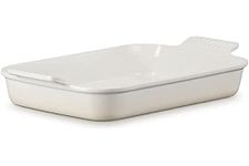 Le Creuset Heritage Rectangular Dish, Stoneware, 26 cm, 2.4 litres, Meringue, 71102267160001
