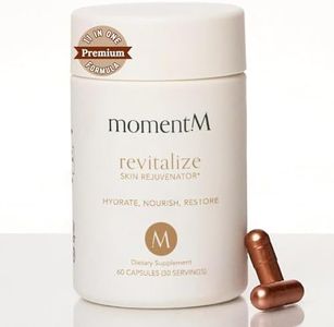 momentM Revitalize with Ceramosides™ & Lycopene for Skin Hydration, Wrinkles, Longevity - Advanced Cellular Rejuvenation Anti Aging Supplement - Hair Skin and Nails Vitamins - Made in USA - 60 Capsule