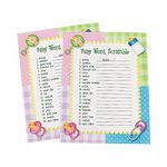 Baby Word Scramble Baby Shower Game ~ 24 sheets