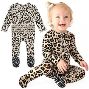 Posh Peanut Baby Rompers Pajamas - Newborn Sleepers Girl Clothes - Kids One Piece PJ - Soft Viscose from Bamboo