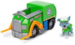 Paw Patrol, Rocky’s Recycling Truck Vehicle with Collectible Figure, for Kids Aged 3 Years and Over