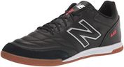 New Balance Men's 442 V2 Team in Soccer Shoe, Black/White, 9 Wide