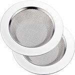 SSUCA Stainless Steel Kitchen Sink Strainer Drain Anti Clog Jali,Wash Basin Sink Drain Jali,Heavy Duty Sink Strainers with Large Wide Rim (11cm) Bathroom SS Filter Jali Sinks for Waste Coupling