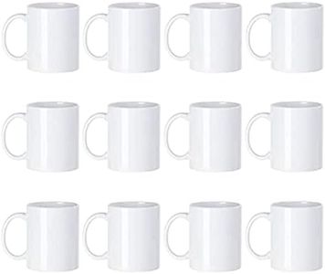 Sublimation Blank Drinking Tea Water Cup White Coffee Mug 11oz with Handles Custom Gift 1 pcs