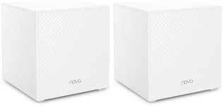 Tenda Nova MW12 Mesh WiFi System - Whole Home WiFi Mesh System - Tri-Band AC2100-4000sq² WiFi Coverage - 3 Gigabit Ports - Easy Setup - Replaces WiFi Router and Extender Booster - 2-Pack