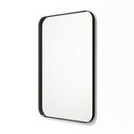 Better Bevel Wall Mirror | Bathroom Vanity Mirror | Black Metal Frame | 20" x 30" Rectangle