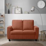 Sleepyhead Bae - 2 Seater Sofa (Fabric, Ember Orange) 2-Person Sofa