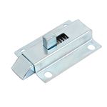 Generic 50mm 2-inch Length Metal Spring Loaded Barrel Bolt Door Latch Lock Silver Tone