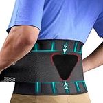 FEATOL Back Brace for pain relief, Back Support Belt for Women & Men with Lumbar Support Pad, Relieve for Lower Back Pain,Sciatica, Scoliosis, Herniated Disc XXXXL/4X-Large