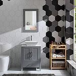 Homecart 24" Gray Bathroom Vanity w