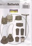 Butterick Patterns B5371 Misses'/Men's Wrist Bracers, Corset, Belt and Pouches, Size XM (SML-MED-LRG)